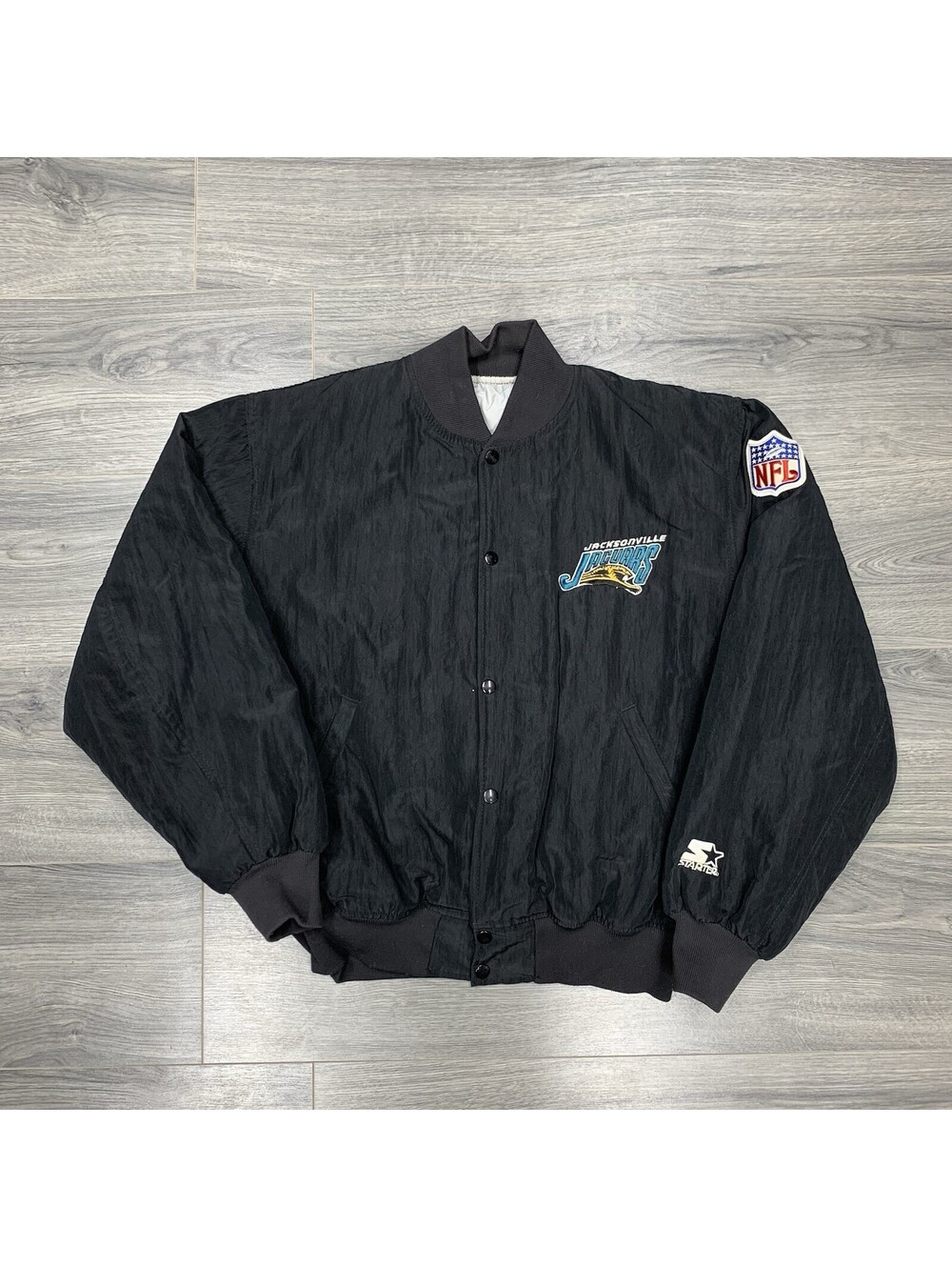 Vintage 1980S Starter Jacksonville Jaguars Banned Logo Jacket Large Rare Men’s